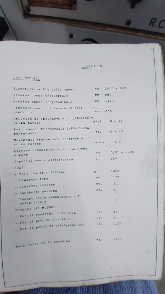 Used ROSA LE10 1000*400