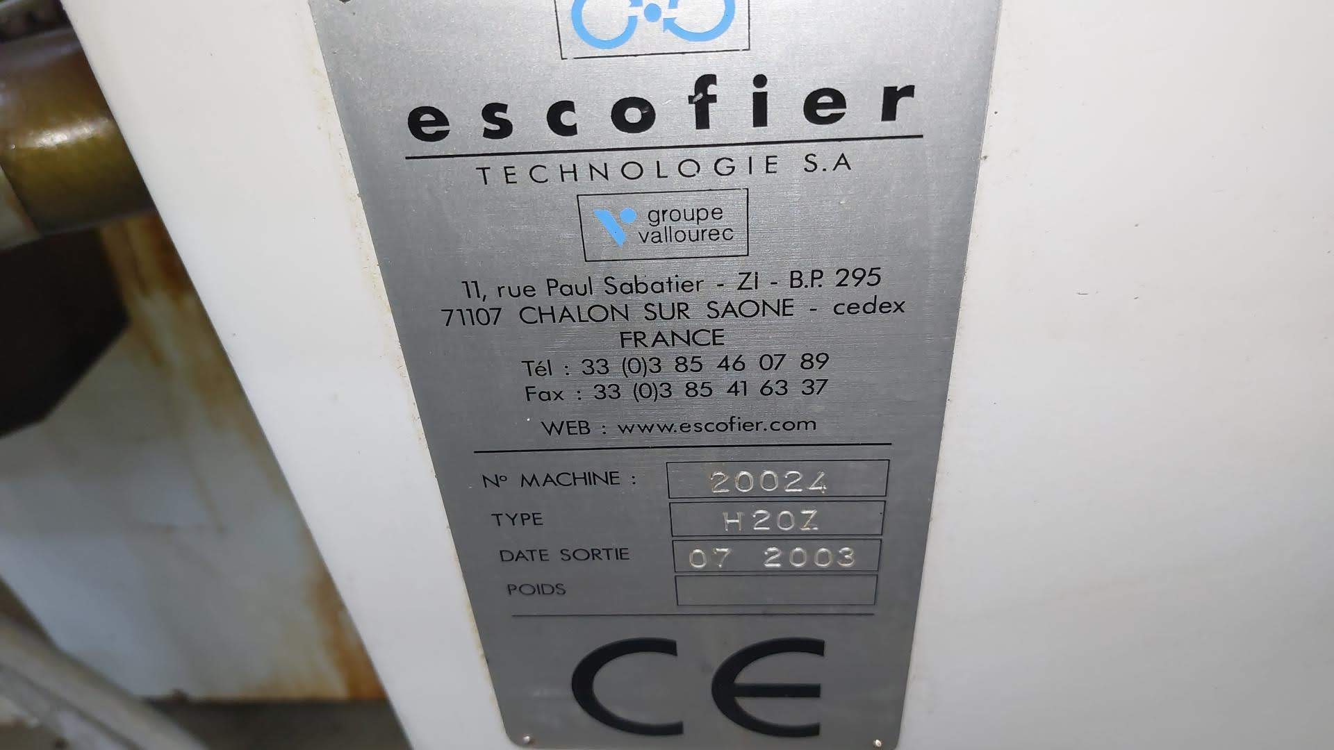 Used 2003 Escofier H20Z