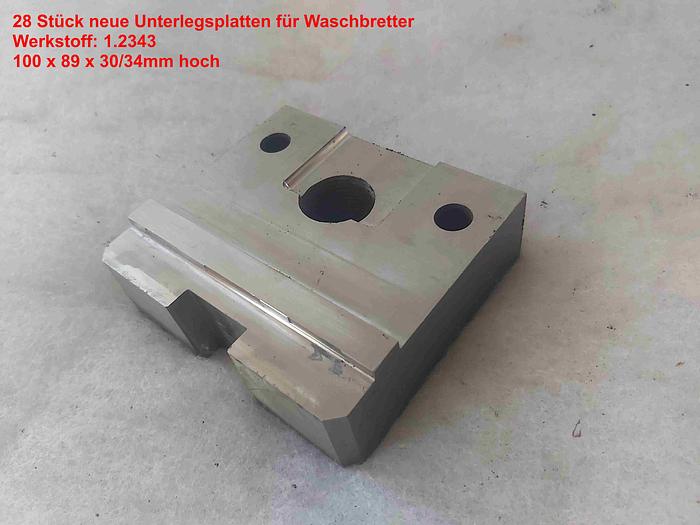 1300 kg, 210 Teile, Waschbretter für Werkzeugformen, gemäß Liste, ,  neu und gebraucht