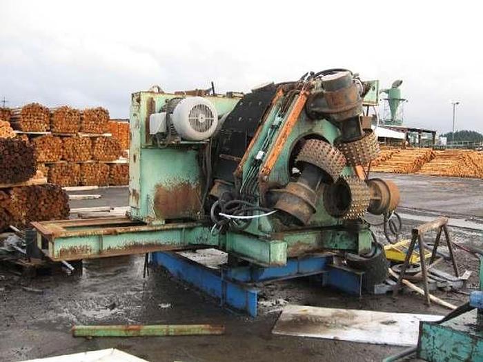 Used 18" Cambio Debarker c/w LSI Feedworks