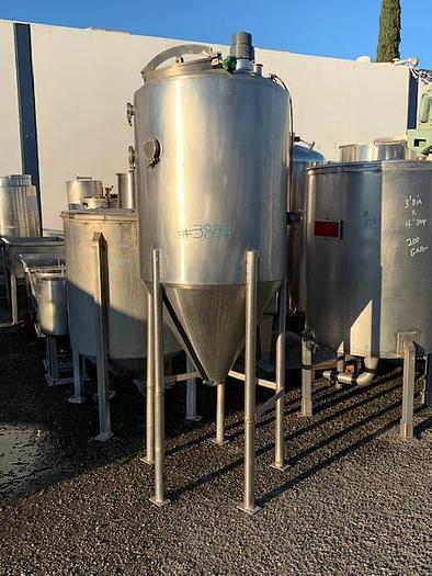 Used 150 Gallon Vertical Stainless Steel Jacketed Tank