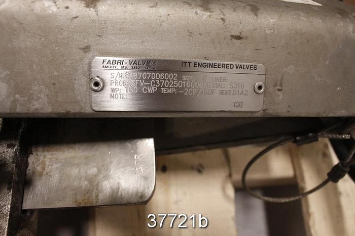 Used Fabri 6" Hand Operated Knife Gate Valve #37721