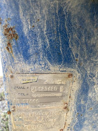 Used Used Weir Warman Model 064EAHCCCMM8282  6 X 4 EAH slurry pump