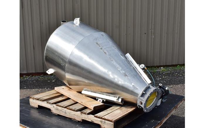 Used USED 110 GALLON TANK (HOPPER/CYCLONE), STAINLESS STEEL
