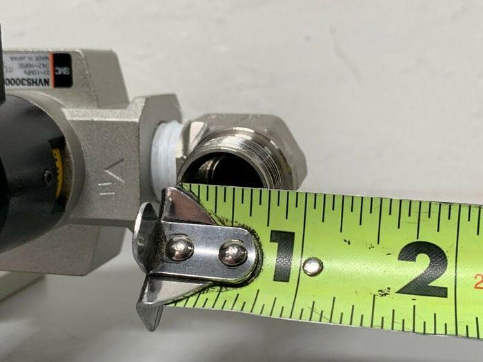 Used SMC NAW3000 Filter Regulator & NVHS3000 Valve w/ Pressure Gauges & 1" Fittings