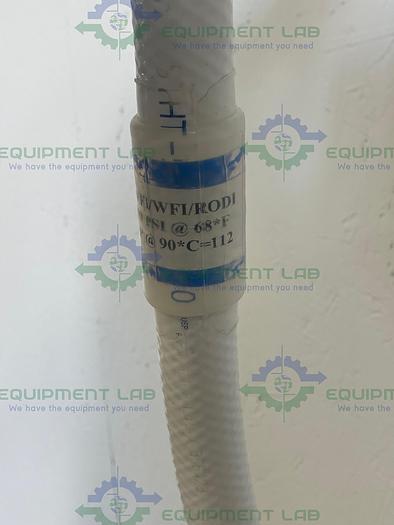 Used Sani-Tech  STHT-R-HD-0750 144" Silicone Hose w/ 1 1/2" Sanitary Fitting