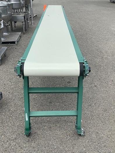 Used 20' Long x 18"Wide Roach MFG Portable Sanitary Flat Belt Conveyor
