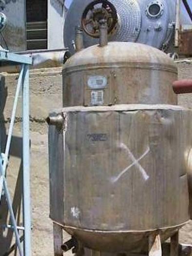 Used Tank, 150 Gallon, 347 S/st, 30" x 4', 150 PSI Int, Jkt (2) #S694022
