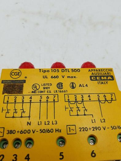 Used Tipo 105DTL500 General Electric CGE