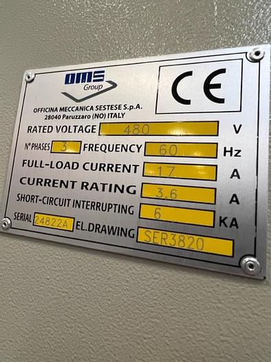 Used 2016 OMS Group 06RP-2-TR1400HD Automated Strapping Line