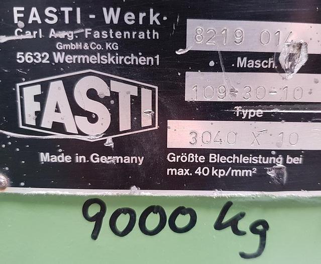 Gebraucht Motorische Rundbiegemaschine Fasti 109-30-10