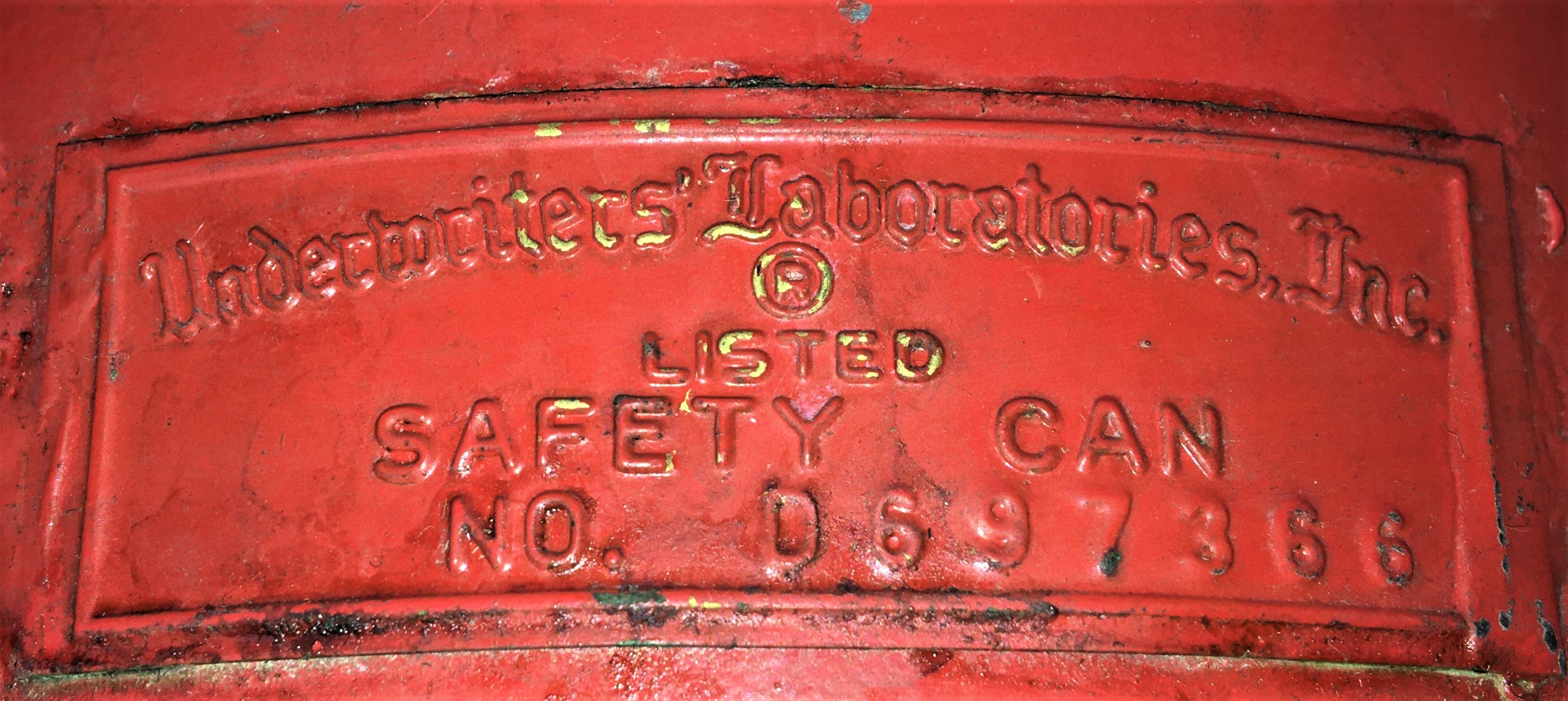 Used Justrite 10301 Steel Safety Can for Flammables, Type I - 4L