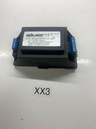 New Ulmer Transformer NTEVST 20 16VA Pri 110/230V Sec 24VDC Part 30107094