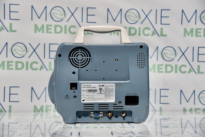 MINDRAY PATIENT MONITOR PM-8000 EXPRESS DATASCOPE DPM4; ECG, SPO2, NIBP, IBP1, IBP2, TI, T2 WITH ACCESSORIES