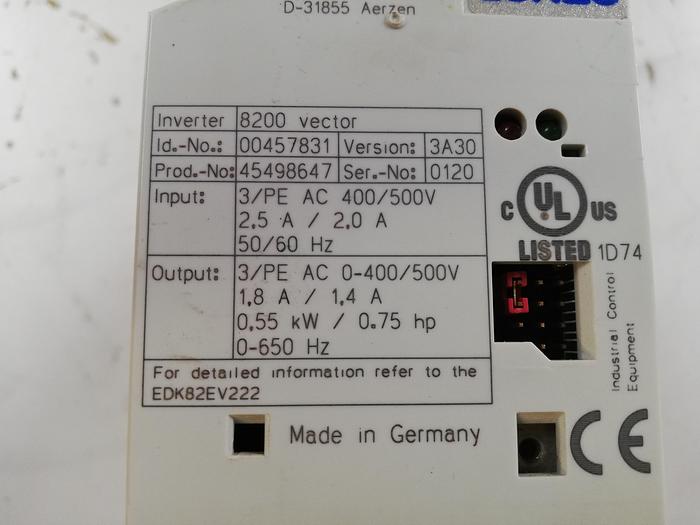 Used Lenze E82EV551_4C