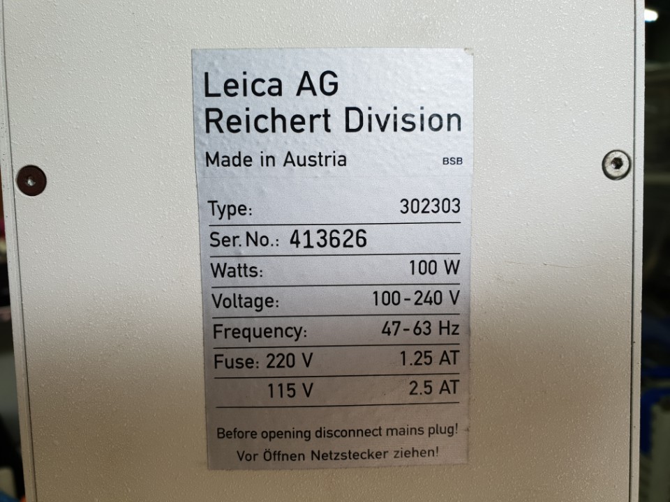 Used Leica Reichert-Tic Polycon Microscope