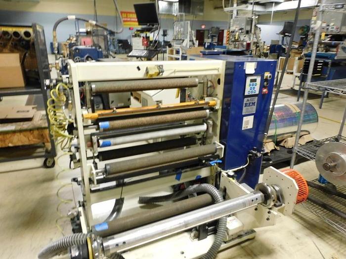 Used 28" ASSOCIATED MACHINE DESIGN REM DUPLEX SLITTER REWINDER MODEL 3250.74