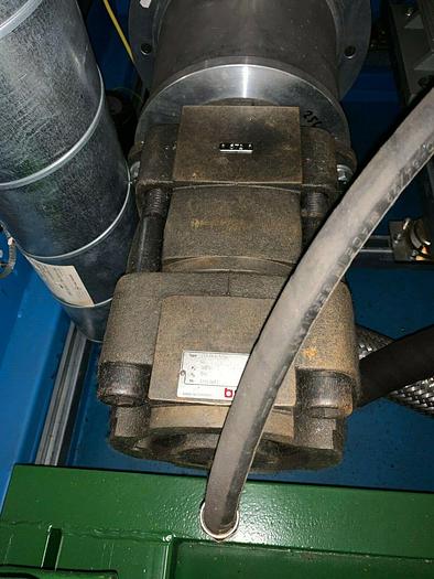 Used Bucher Hydraulics QXV63-125R with motor Lenze DERA 180-12A , 22,2 KW