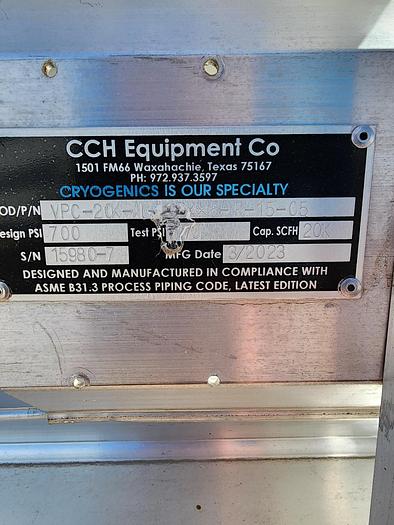 Used 20K SCFH Ambient Vaporizer 700PSI