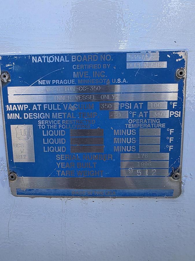 Used 1996 MVE 6T Vertical