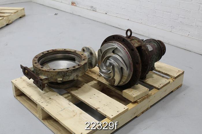 Used Goulds 3196 Pump, 2X3X10, Stainless Steel Casing, 5-Vane, Cast No.: 2658 #22329