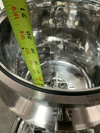 Used Precision 50 Liter Stainless Steel Jacketed Reactor 76 PSI