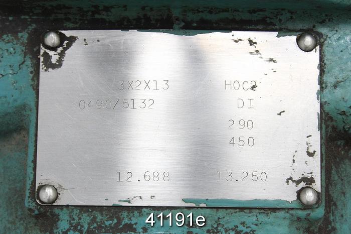 Used Ingersoll Rand 2x3x13 Pump, Ductile Iron Casing #41191