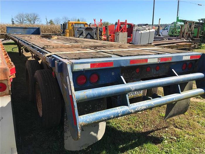 Used 2000 Great Dane Tandem-Axle Flat Bed Trailer - Blue