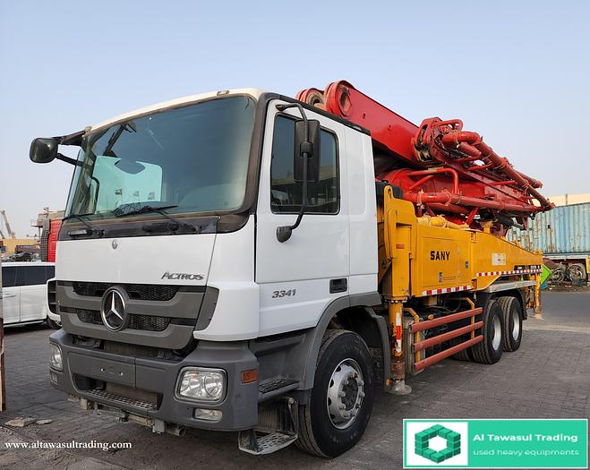 Used SANY 40 Meter Concrete Pump With Mercedes Actros 3411