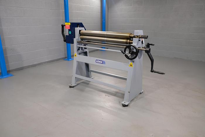 UZMA RS model Hand operated geared Bending rollers 90mm diameter