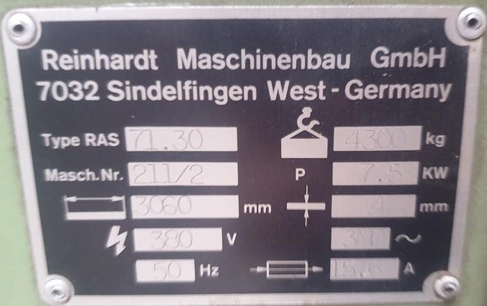 Gebraucht Schwenkbiegemaschine RAS 71.30