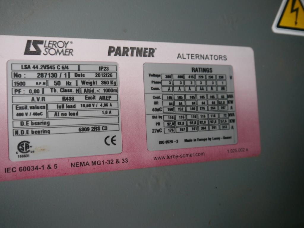 Used SDMO R110C3 Generator