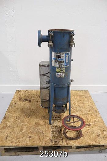 Used Ronningen Petter SE Series Fabri Basket Filter Filter, 150 Psi At 220 Degrees F Max, Allowable Working Pressure, 2" Inlet Flange, 2" Outlet Flange, #25307