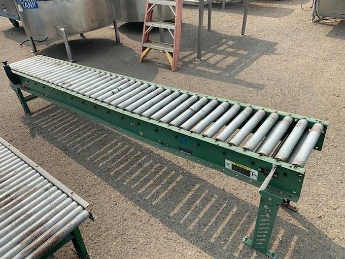 Used Roach Roller Case Conveyor 14" Wide x 10' Long