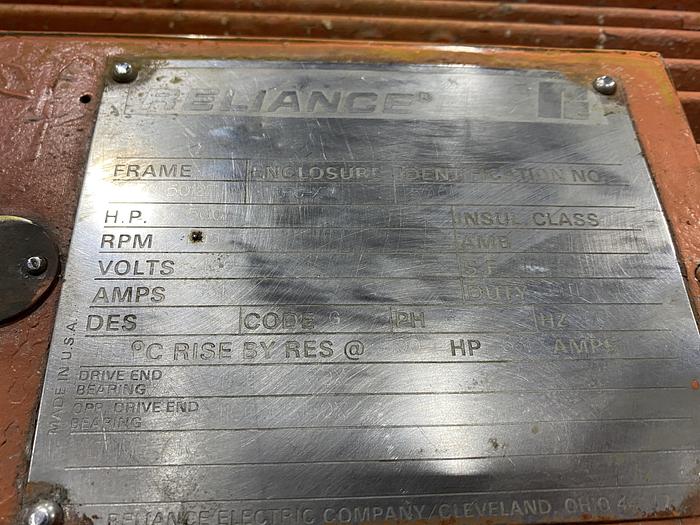 Used 500 HP AC MOTOR 1105 RPM REBUILT 2018