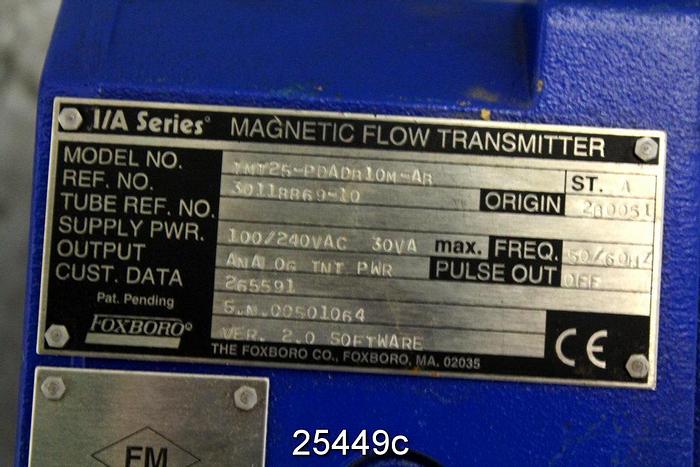 Used Foxboro IMT25 Foxboro I/A Series Transmitter, Model Number Imt25-Pdadb10M-Ab, Sta, Origin 2B0051, Supply Power 100 To 240 Vac, 50/60 Hz, Software Version 2.0 Nema 4X Enclosure #25449