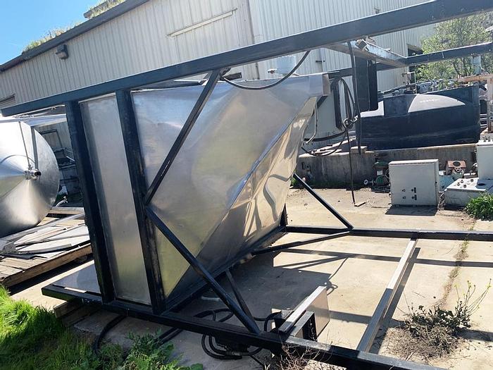 Used Hopper, 150 CF, S/st, 60" x 72" x 54", Dump Hopper #S743948