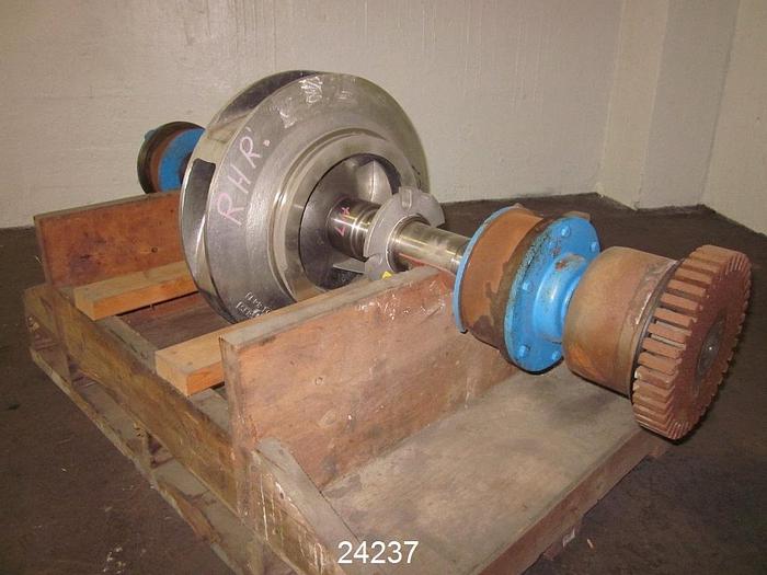 Refurbished Warren 14DLB20 Stainless Steel Impeller, 20" Diameter, 6 Vane Impeller, Shaft And Bearing Assembly, Rebuilt By Goulds Pro Service Center In 1999 (Unused Since Rebuild) #24237