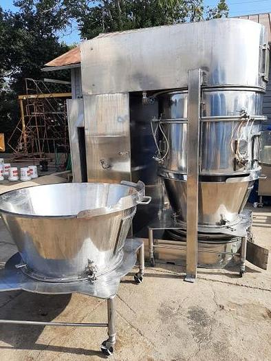 Used Dryer, Fluid Bed, 46" Diameter, Stainless Steel, Steam Heated, 120 Kilograms #S744728