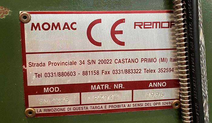 Usato MOMAC SM 225x1500