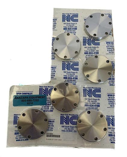 Used Nor-Cal Products 275-000N Flange, CF 2 3/4" N ROT Lot of 6 New (8210)W