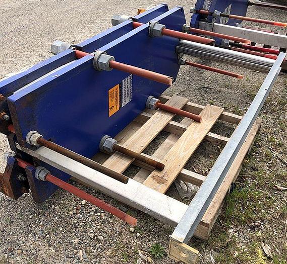 Used Heat Exchanger, Plate, 193 SF, Alfa Laval, 150 PSI, S/st, #S742970