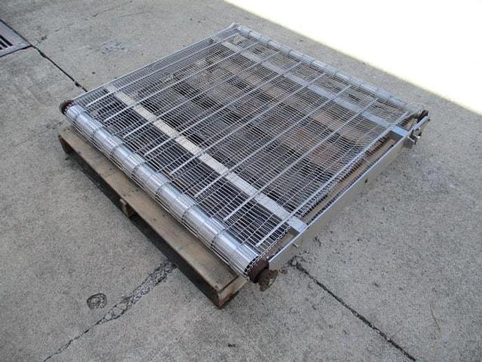 Used Conveyor Section; Wire Belt; 42"Wx42"L