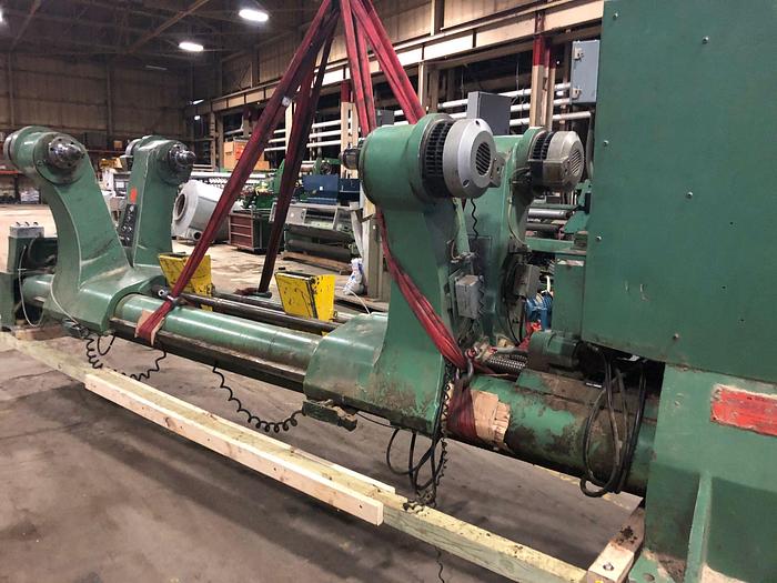 Used 100" ( 2.5 M) LANGSTON DOUBLE UNWIND STAND 60" DIAMETER