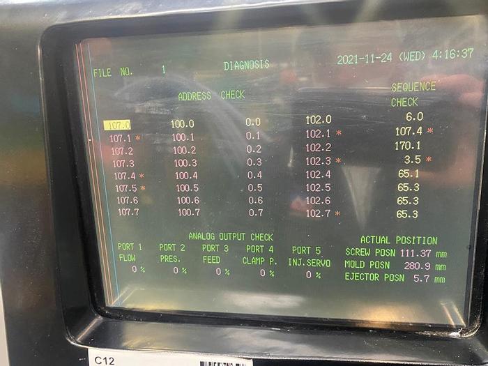 Used 1997 Meiki M-50C- DM Injection Moulding Machine