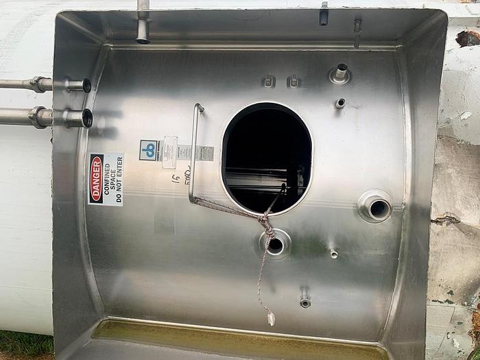 Used Tank, 6,000 Gallon, S/st, Jkt, Agit, Cherry Burrell, #C744331