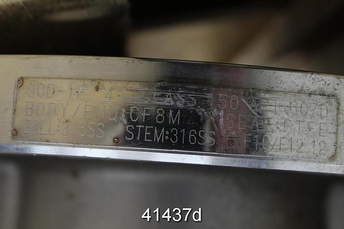 Used Fps Model 9650-0480-2507-0015 4" Ball Valve #41437