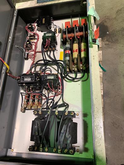 Used EXCELLO 3251S ROTO FLO 48" SPLINE ROLLER WITH PART SHIFT/SPLIT RACK 48" UNDERARM CENTER SUPPORT