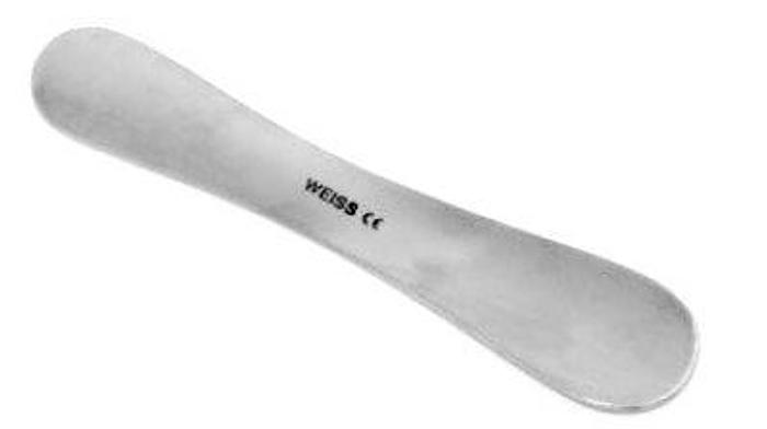 Used Ophthalmic Spatula Entropian MacCallan Lid Plate Double Ended WEISS 0106048