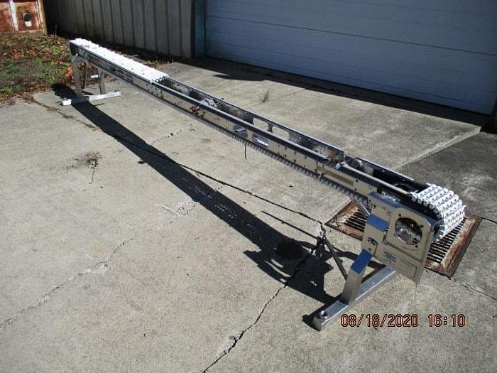 Used Span Tech Conveyor; 6"W Plastic Intralox
